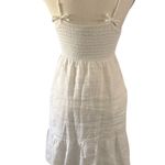Juicy Couture Vintage Y2K White Embroidered Linen Petite Midi Dress Size Small Photo 1