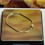Pandora RARE! Authentic Solid 14K Gold (585) Charm Bracelet-18.55 Grams - 7.5 In Photo 2