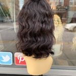 100% human hair Natural Dark Brown Wig Photo 1