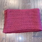 Red Camel Burgundy wine color knit infinity scarf Photo 4