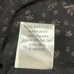 In Bloom  size medium peasant blouse daisy pattern black lace panel tasseled neck Photo 11