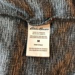 Eddie Bauer Sleepwear Womens Henley Top Waffle Knit V Neck Gray M Photo 3