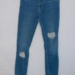 Free People  Women's Size 24 Medium Wash Midi Rise Distressed Skinny Jeans Photo 2