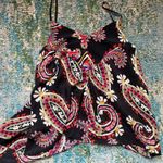Anthropologie HD in Paris asymmetrical hem paisley floral silk cami, size 6 Photo 0