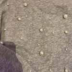 Ruby and Jenna Grey Crew neck With Pearls  Photo 2