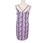 Pink Rose  Dress Large Dusty Pink Floral Spaghetti Strap Lined New Photo 4