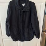 SCNY men’s jacket vintage black 100% silk long sleeve zip up front size M Size M Photo 0