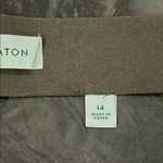 Babaton Aritzia  Brown Satin Slip Pull On Mini Skirt Size 14 Photo 4