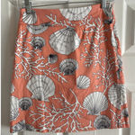 Skirtin Around Womens 10 Coral Pink Shell‎ Skirt Coastal Vacation Photo 0