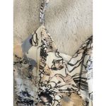 Elliatt  Size M Pink Floral Sheath Midi Dress High Neck Flattering Pockets Event Photo 8