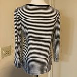 Michael Stars Striped Long Sleeve Shirt Black White one size Photo 3