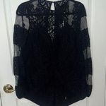 NWT Elegant Black Lace Women's Romper Blessed are the meek size 2 Photo 0