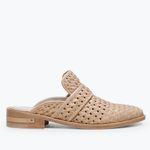 Freda‎ Salvador Nude Woven Spanish Leather Slip On Pointed Toe Keen Mules 6.5 Tan Photo 4