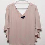 BCBG MAXAZRIA Shannah Bare Pink Top Cape Blouse Size XS Photo 1