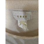 Shae Womens Silk Cashmere Knit Sweater Top Tunic Sz L Beige Sheer Overlay Light White Size L Photo 4