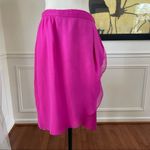 Vintage Constance Saunders Silk Jacket Wrap Skirt Raspberry 10 Pink Photo 7