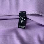 Windsor Light Purple Faux Wrap Front Ponte Knit Ruched Mini Stretch Skirt Photo 4