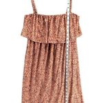 Soma Sundress Womens M Orange Geometric Ruffled Bandeau Convertible Coconut Girl Size M Photo 8