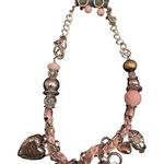 Paparazzi Charming Pink Charm‎ necklace and earrings with Heart Pendant  R-50 Photo 0