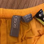 ASOS Off Shoulder Swing Dress with Pom Poms Size 6 Orange Beach Photo 6