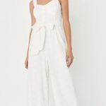 LuLus Sweetest Angel Ivory Eyelet Embroidered Tie Photo 0