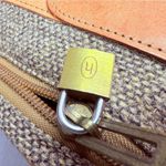 Vintage Hartman leather tweed damask travel luggage suitcase travel zip bag tote Gray Photo 10