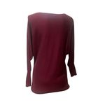 Trouve Women's Red Long Sleeve Boat Neck Blouse Size M Size M Photo 1