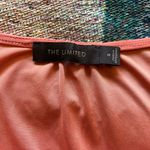 The Limited  Y2K Orange Tank Top Vest with V-Neck Pleat Detail SZ M Ribbed Silk Photo 8