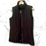 Three Hearts THREE HEART QUILTED Full Zip Vest‎ Size M Blackl Photo 1