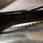 Giorgio Armani  SilverGray Leather&Satin Flat Shoes Photo 6