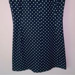 VTG A Line Dress S Blue w White Polka Dot Photo 2