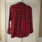 Denim & Supply Ralph Lauren  Womens RL Utility Red Black Plaid Long Sleeve Top Sm Photo 1
