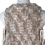 POL  Chunky Knit Falling Shoulders Bell Sleeve Sweater, Sz L Photo 7