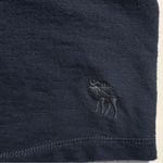 Abercrombie & Fitch Vtg Abercrombie Fitch Women Y2K Henley Top Size L Navy Fitted Preppy Bella Swan Photo 7