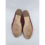 Boden Velvet Beaded Bug Tassel Loafer Flats Burgundy Women Size 41 Purple Photo 5