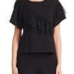 Cinq à Sept Cinq a sept ruffle lace Tee black Photo 0