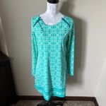 Cabana Life Womens Athletic Dress Golf Stretchy Long Sleeve Green Large UPF 50 Photo 1