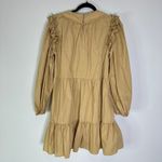 Ulla Johnson Rhea dress | Women's 6 | Khaki Tan | Long Sleeve A-Line Tiered Photo 6