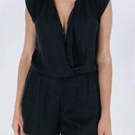 ZARA Trafaluc Black Sleeveless Romper With Lace Back Photo 2