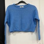 The Able Knitwear Blue Cropped Sweater Wool Mohair Size M Photo 0