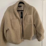 Lulus Teddy Fur White Cream Jacket Photo 3