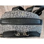 Guess Grey Black Monogram SV739530 PVC Vinyl Modern Bookbag Backpack Handbag Photo 2