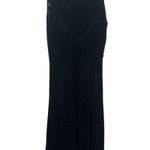 POL Black Midi Dress Lace Bodice Shark Bite Hem Fairy Goth Witch Size M Photo 0