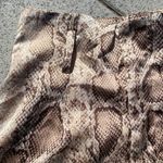 Snakeskin Print Shorts Brown Photo 1