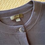 J.Crew Cardigan Sweater Cotton Crepe Navy Medium Photo 3