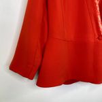 CAbi Womens Orange Red Jane Blazer Jacket Size 4 NWT Career Office Photo 1