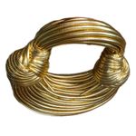 Source Unknown Mini Jodie Tubular Leather Bag Double Knot Beige Gold Noodle Purse Bag Evening Photo 2