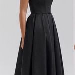 House Of CB NEW  contessa Black Strapless Satin Corset Midi Dress Sz S a-c Photo 0