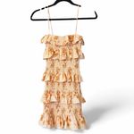 For Love & Lemons Sabo Skirt Dion Shirred Floral Ruffle Mini Dress NWT Photo 2
