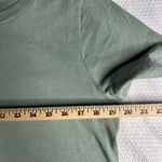 Madewell  Crew Neck TShirt Sage Green Size Medium 100% Supima Cotton Short Sleeve Photo 5